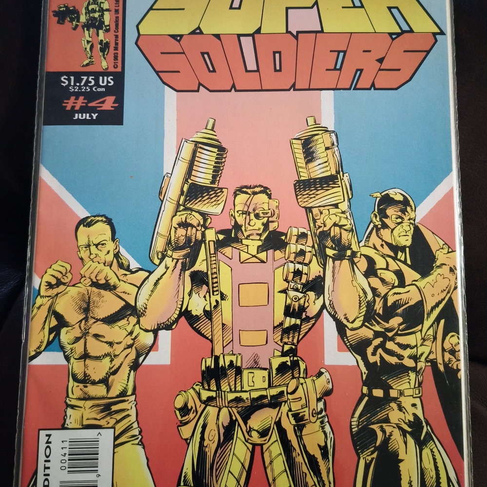 Marvel Super Soldiers Comic with Red and Yellow Cover